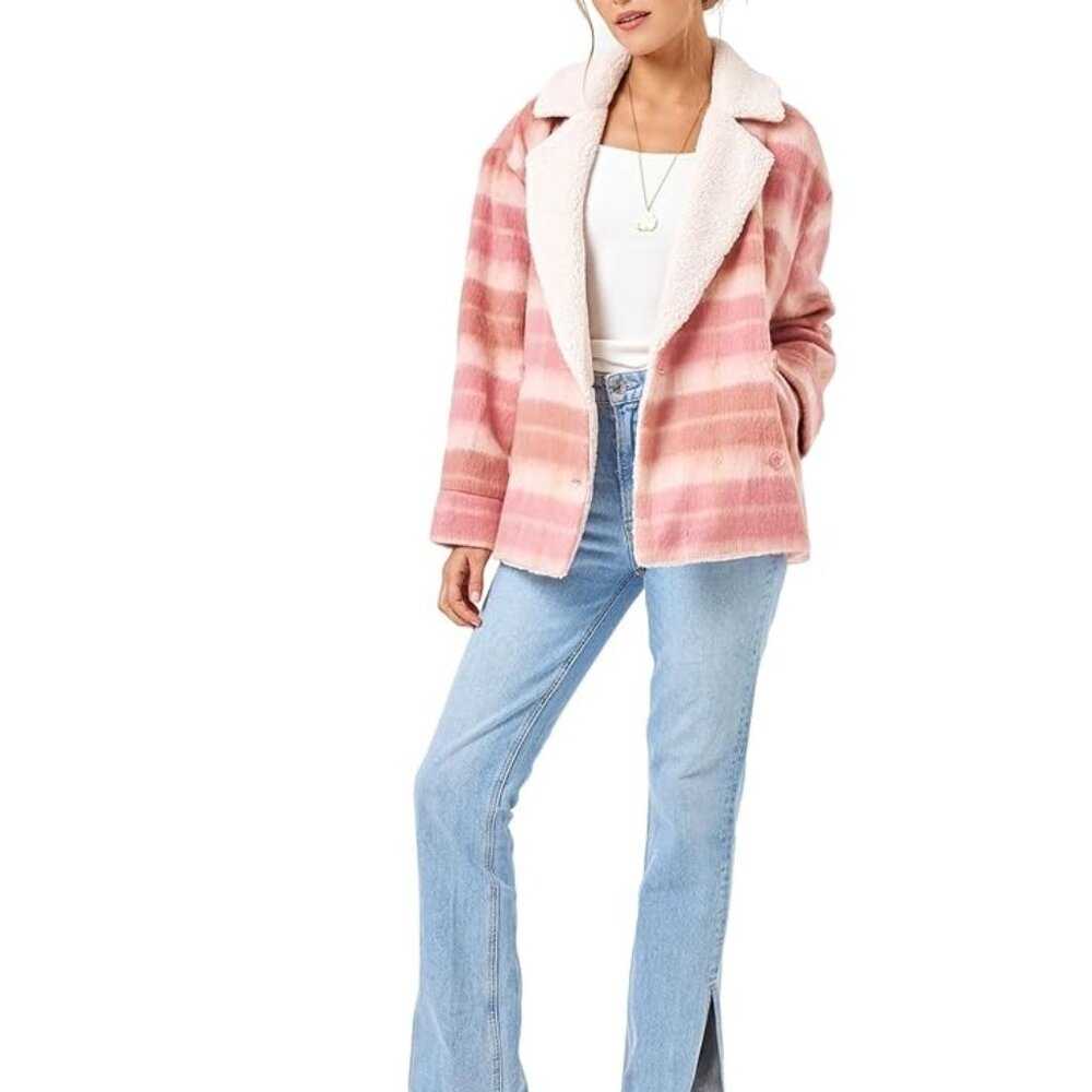 L*Space Plaid About Your Jacket NWT